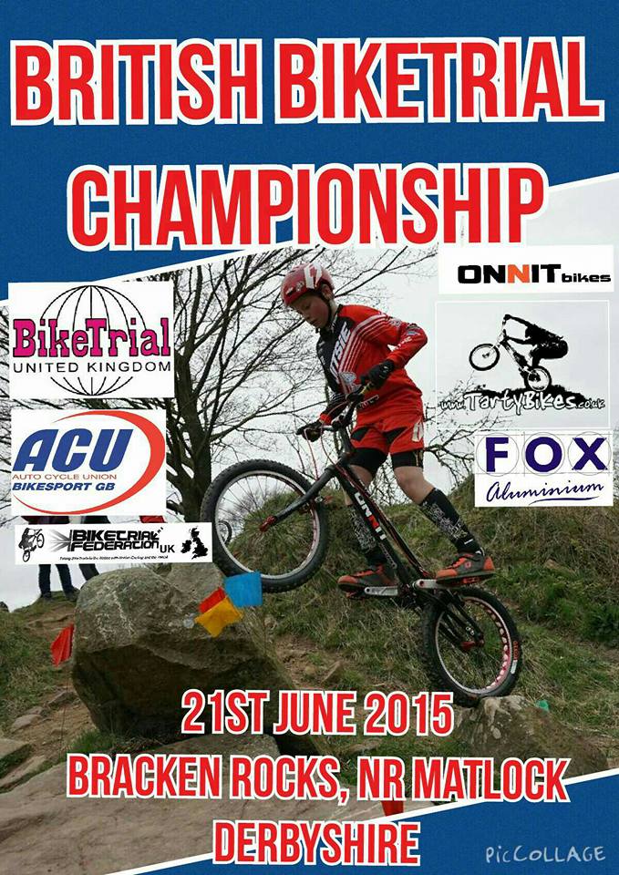 British BikeTrial Championship 2015 poster
